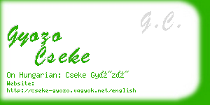 gyozo cseke business card